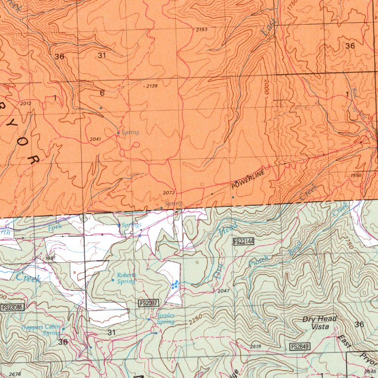 Bridger, MT BLM Surface Mgmt. Map by Digital Data Services, Inc