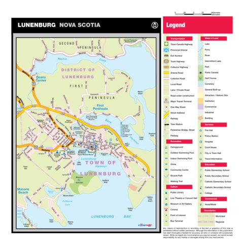 Map of Lunenburg by Mapmobility Corp.