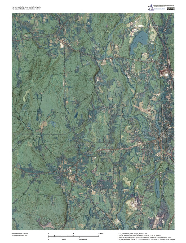 CTDanielson GeoChange 19432010 Map by Western Michigan University