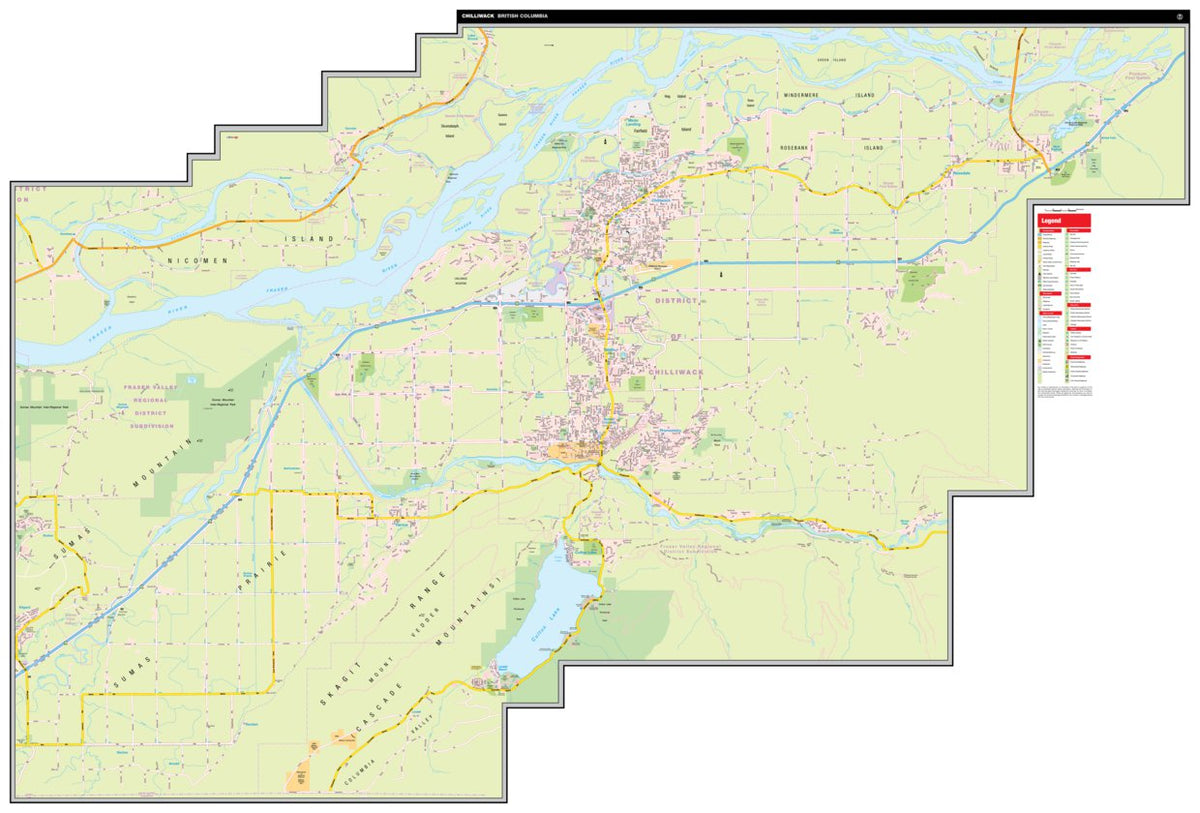 Chilliwack, BC Map by Mapmobility Corp. Avenza Maps