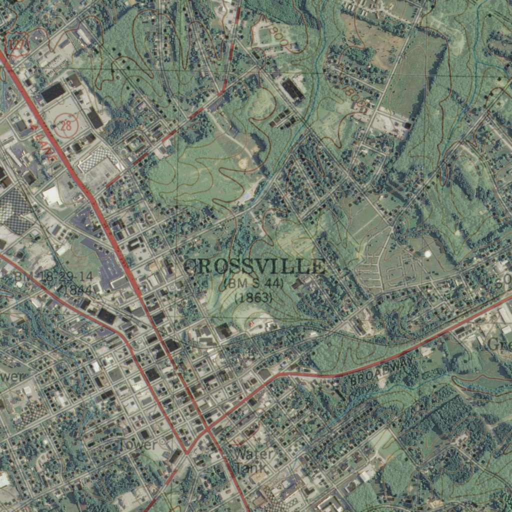TN CROSSVILLE GeoChange 1979 2012 Map By Western Michigan University H1 TN CROSSVILLE GeoChange 1979 2012 Preview 2 