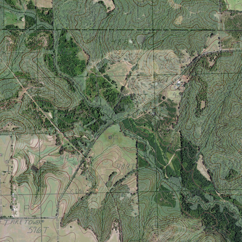 TXBROWNSBORO GeoChange 19762012 Map by Western Michigan University