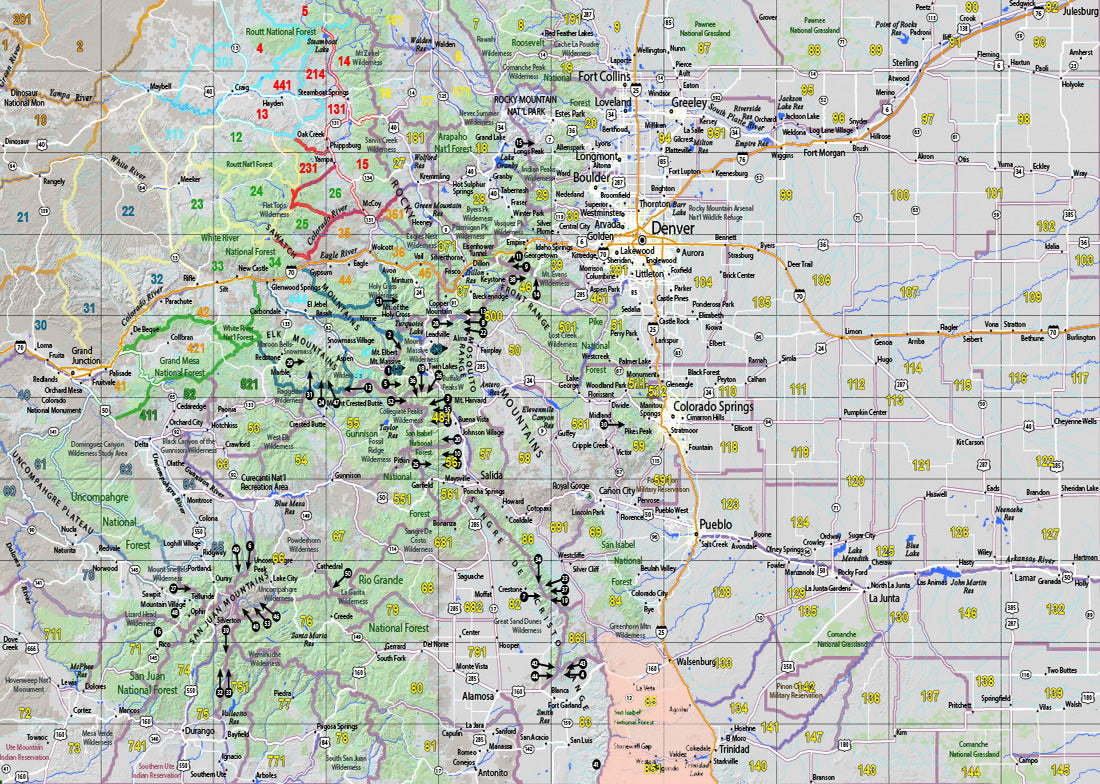 Colorado GMU 85 & 851 Bundle - Hunt Colorado Map by Map the Xperience
