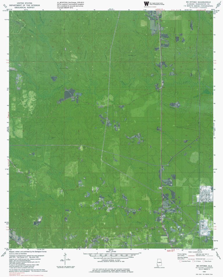 ALMCINTOSH GeoChange 19762013 Map by Western Michigan University