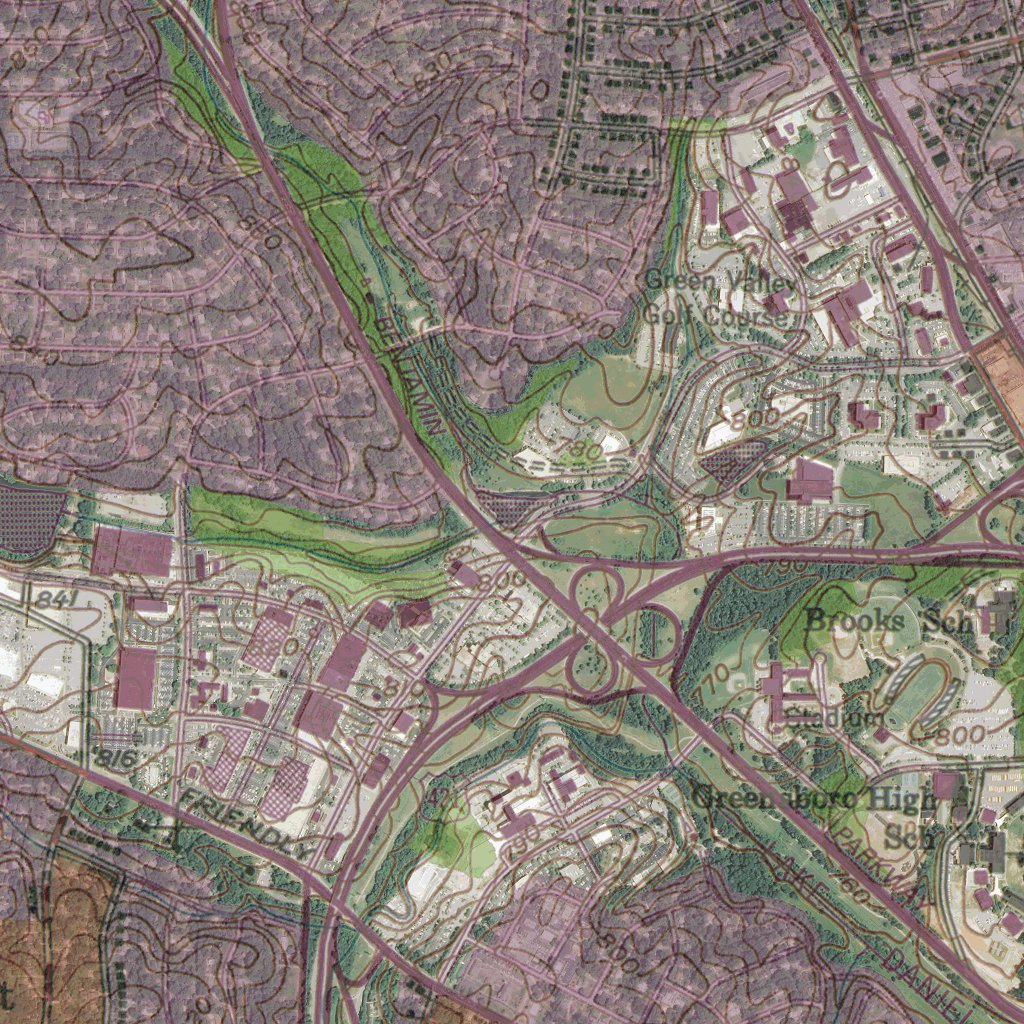 NC-GREENSBORO: GeoChange 1948-2012 Map by Western Michigan University ...