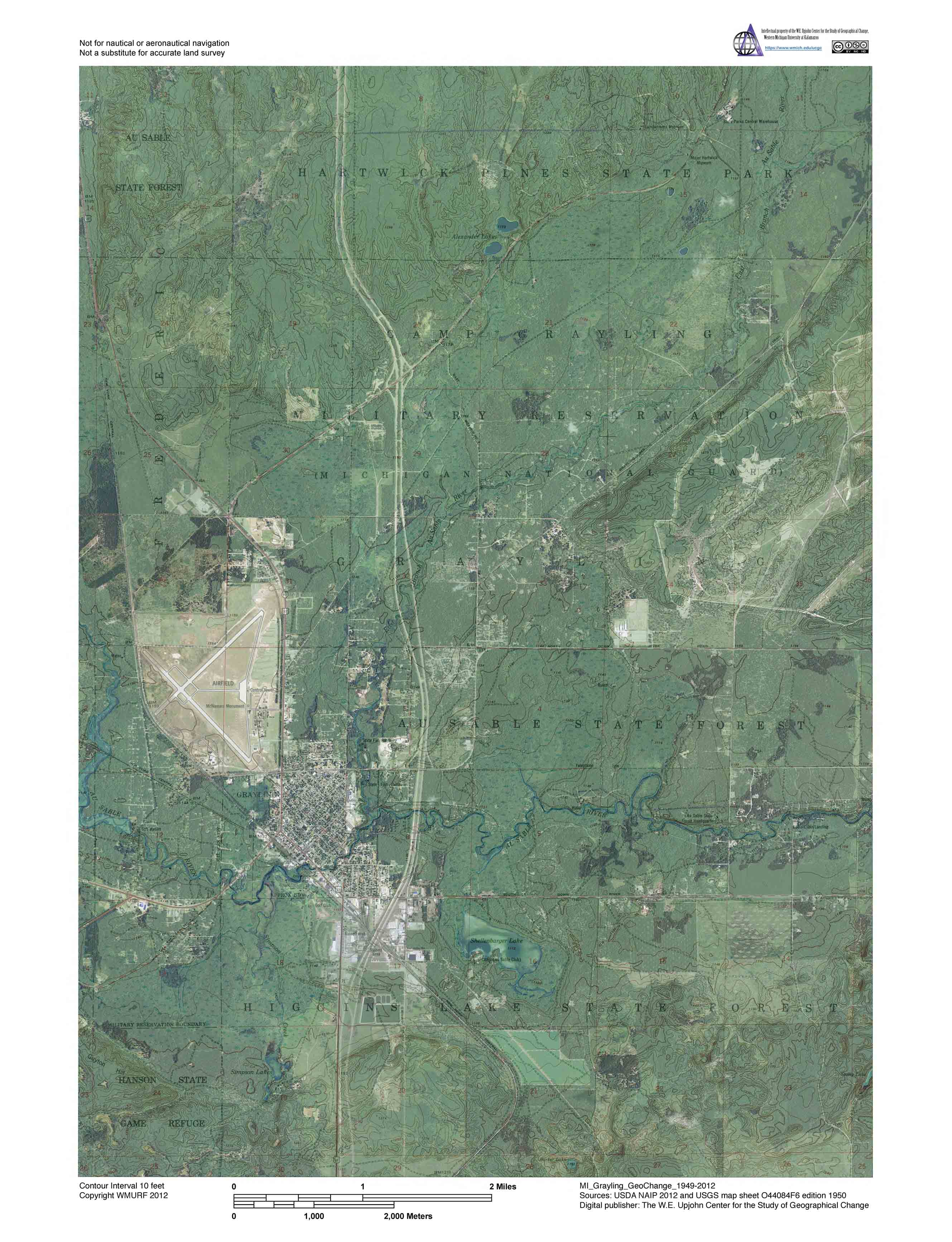 Hartwick Pines State Park Michigan Bundle Map By Western Michigan Less640k 
