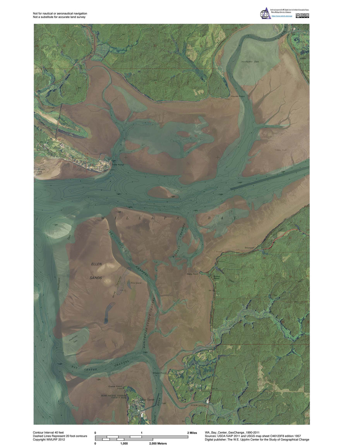 Willapa Bay, Washington (Bundle) Map by Western Michigan University