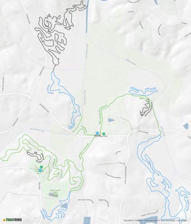 Acworth Mountain Bike Trails Map By Trailforks | Avenza Maps