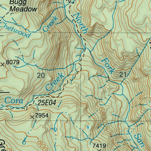 Cattle Mountain Map by US Forest Service R5 | Avenza Maps