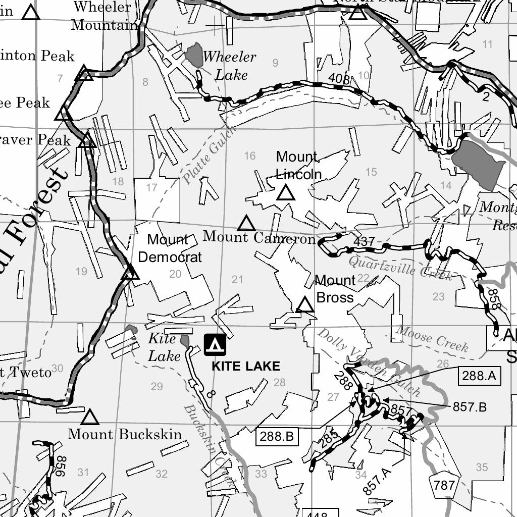 Pike NF South Park Ranger District MVUM Map by US Forest Service R2