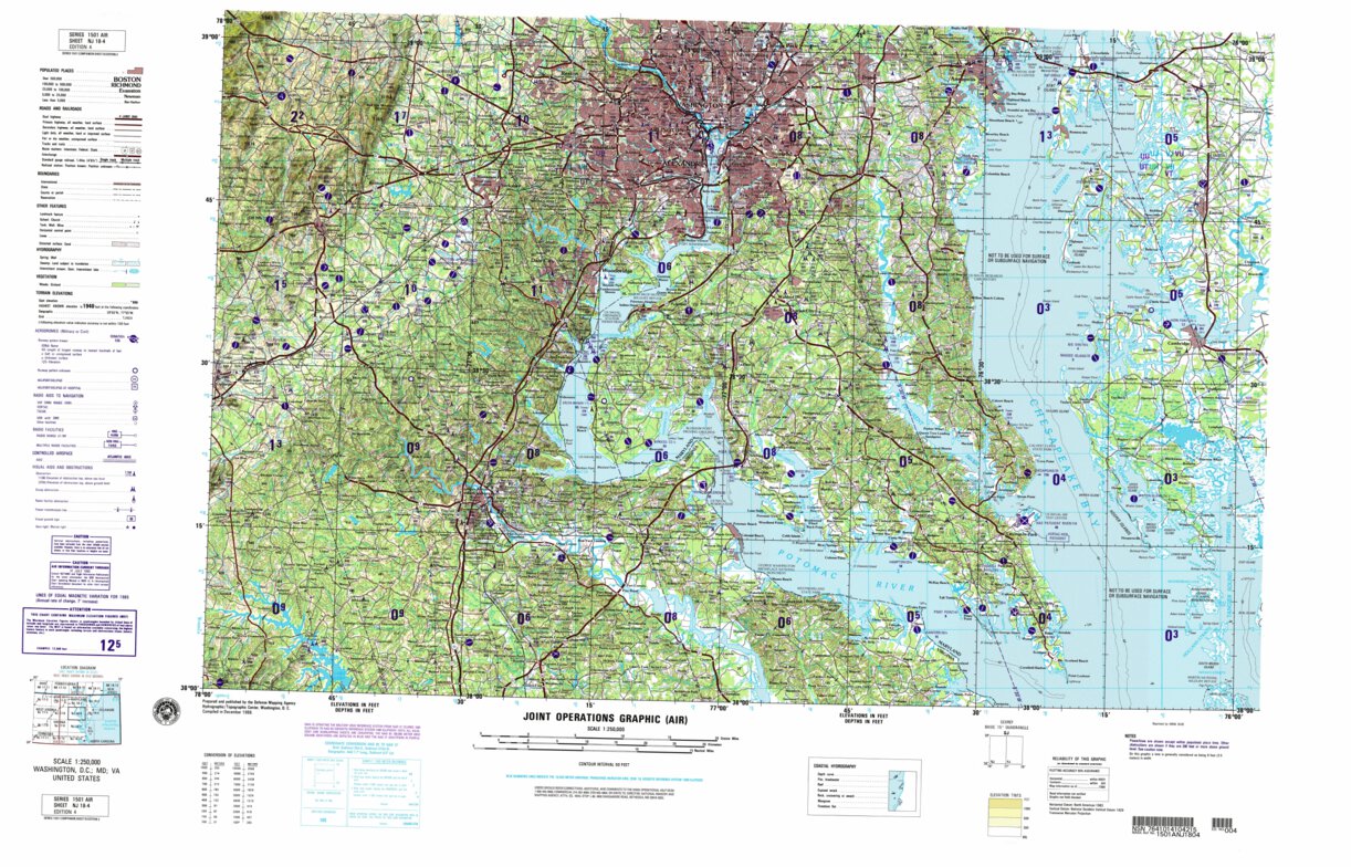 Washington D.C., 1990, 4th edition of JOG Air NJ-18-4 at 250000