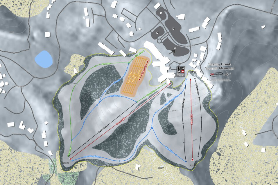 Shanty Creek Summit Mountain Resort Map
