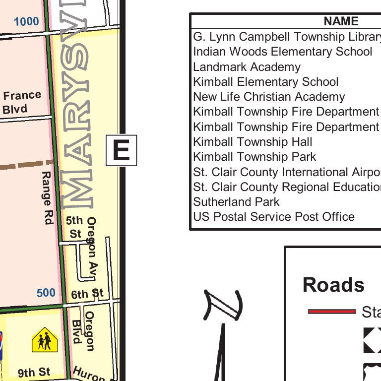 Kimball Township Map