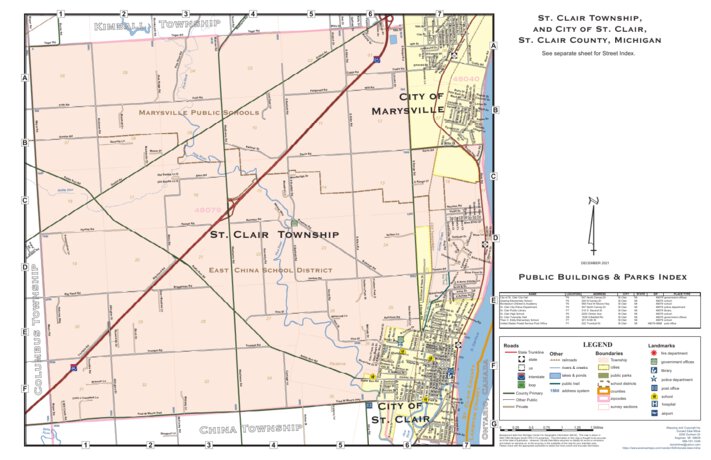 St. Clair Township Map