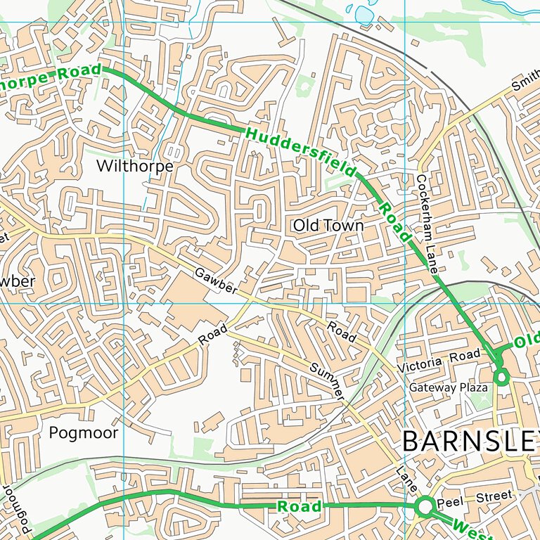 Barnsley District (B) (SE30) Map by UK Topographic Maps | Avenza Maps
