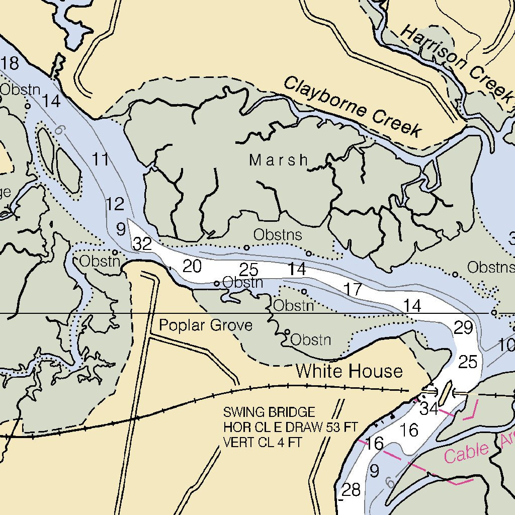 Pamunkey And Mattaponi Rivers Map by National Oceanographic