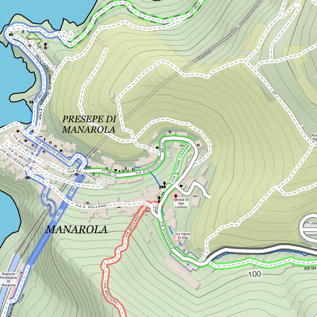 Explore Cinque Terre 04 Manarola Corniglia Region Map By Points explore-cinque-terre-04-manarola-corniglia-region-map-by-points