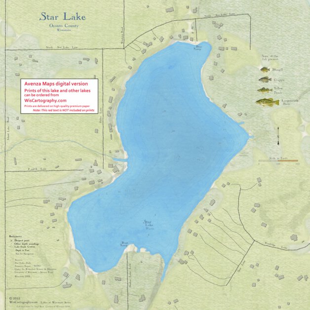 Star Lake Map