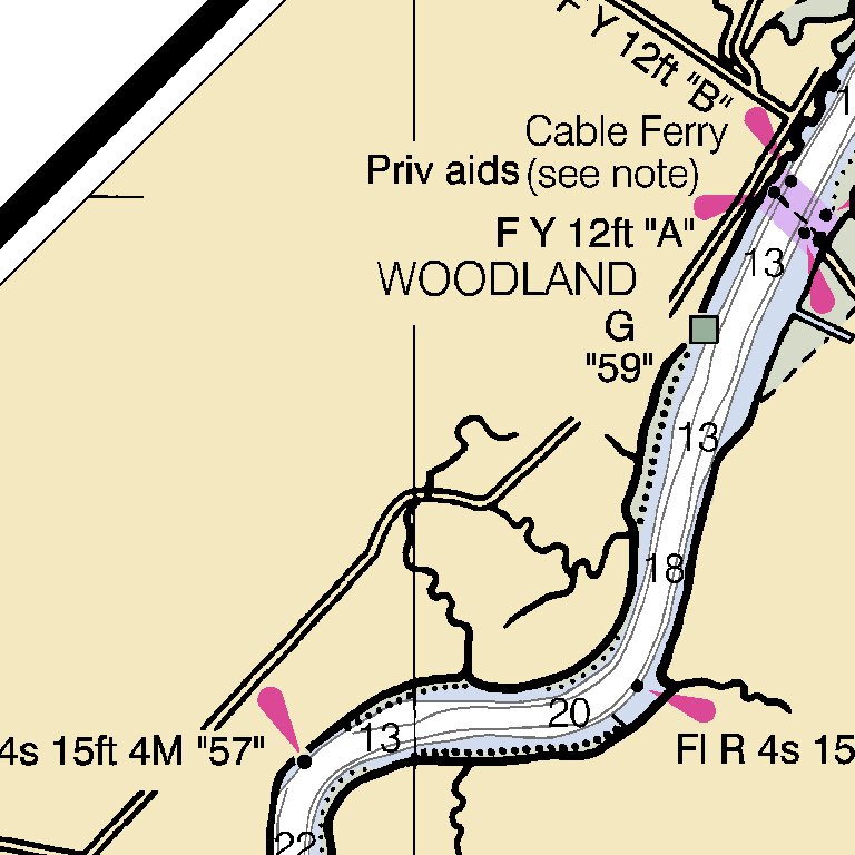 Continuation Of Nanticoke River (3) Map by National Oceanographic