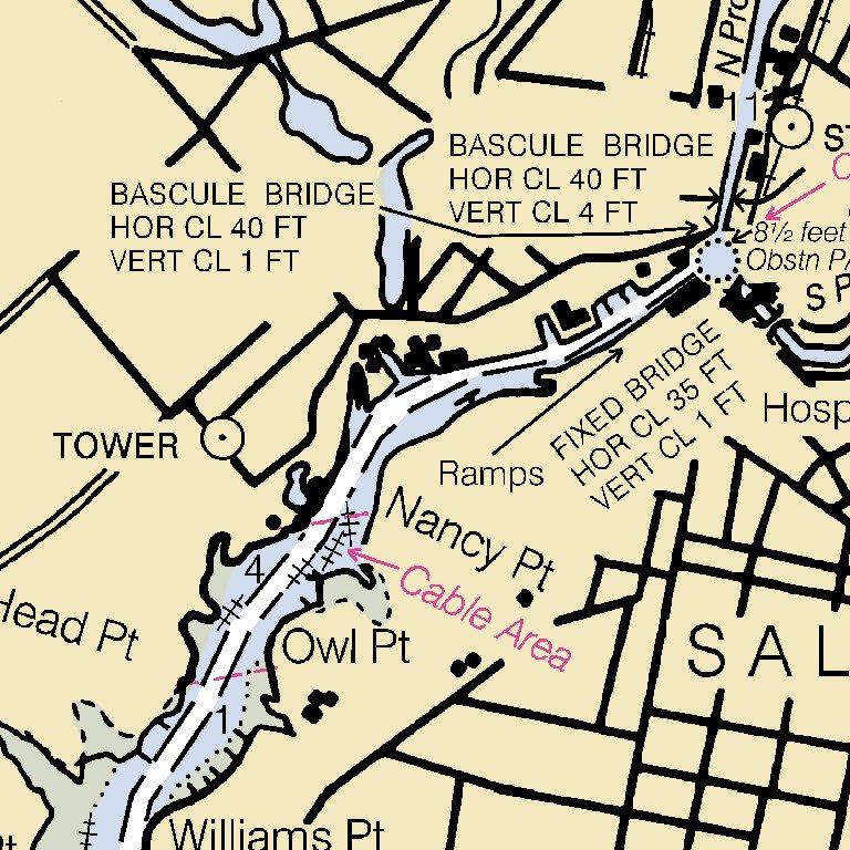 Continuation Of River Map by National Oceanographic