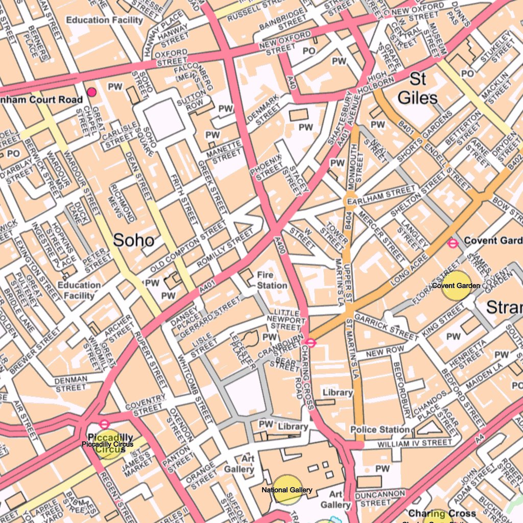 London Tourist Street Map by Paul Johnson - Offline Maps | Avenza Maps