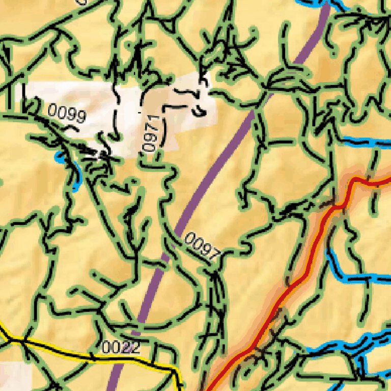 Marysvale - Monroe - Paiute Trail UT Map