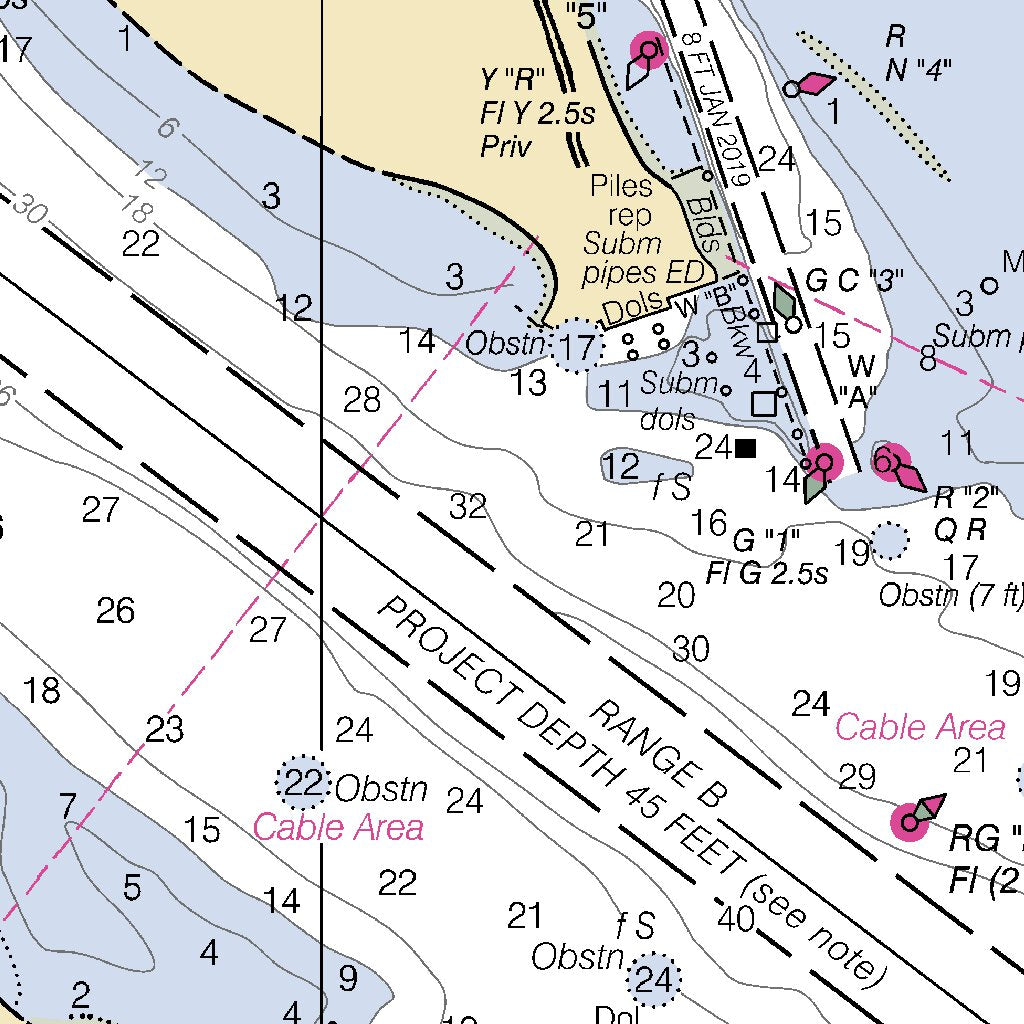 Morehead City Harbor Map by National Oceanographic & Atmospheric