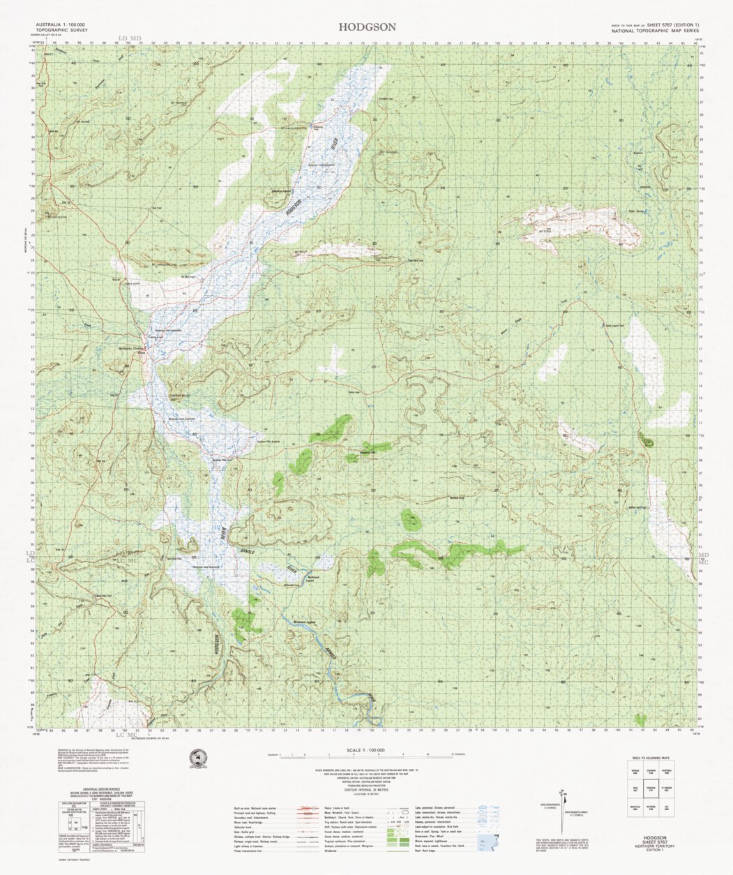 Hodgson (5767) Map by Geoscience Australia | Avenza Maps