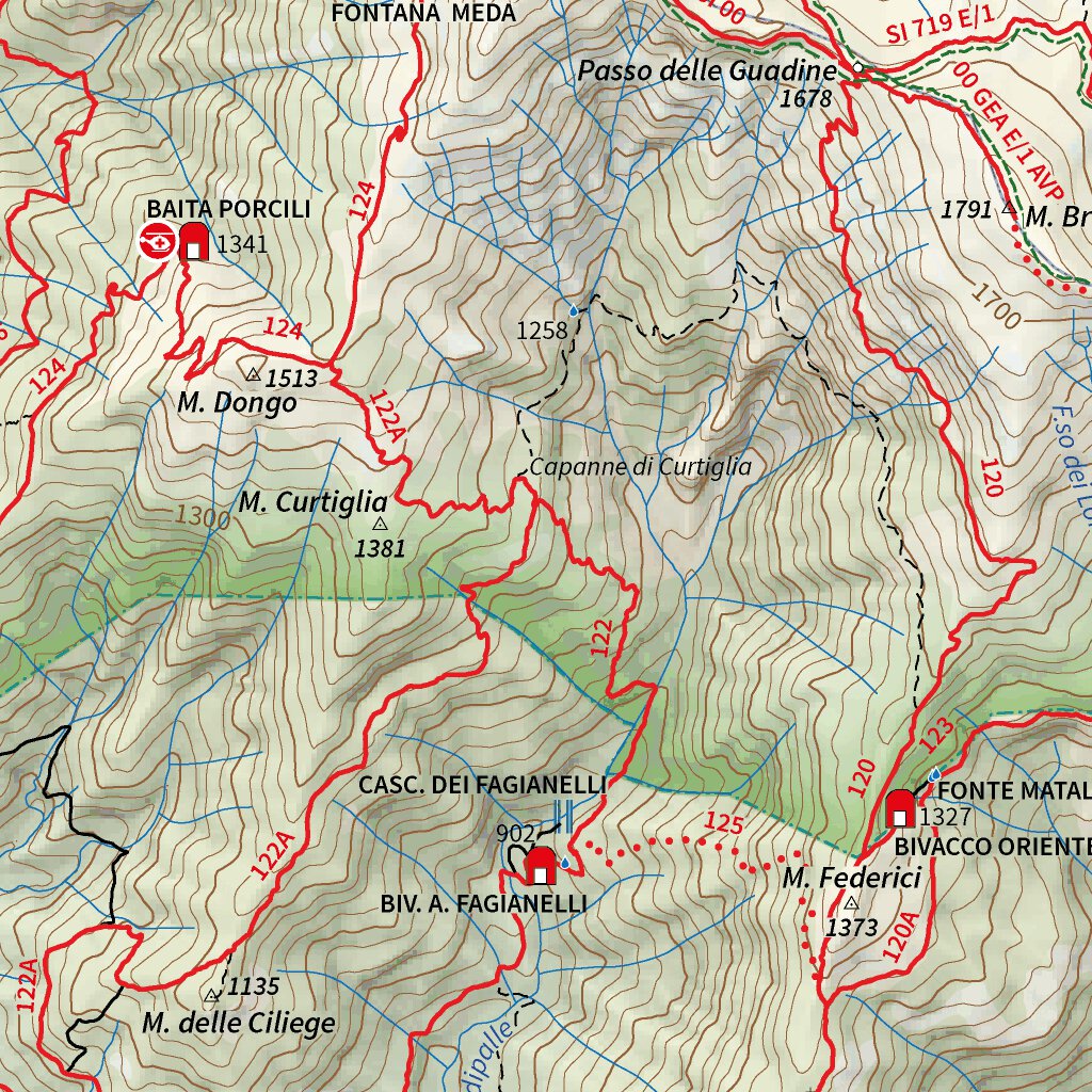 PI500 Parco Nazionale Appennino Tosco Emiliano Foglio NW - CARTA ...