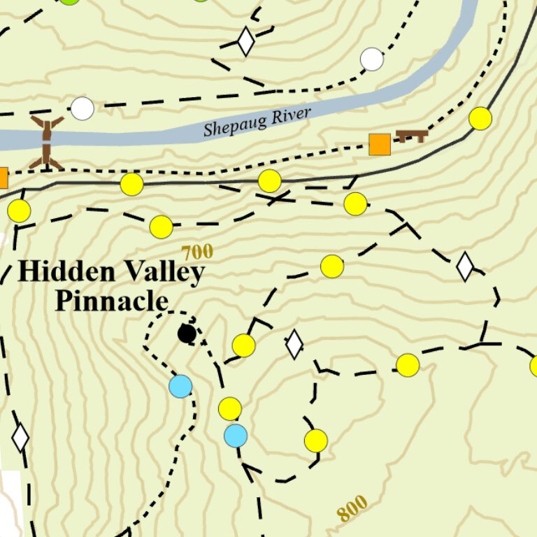 Hidden Valley Preserve Map by Steep Rock Association Avenza Maps