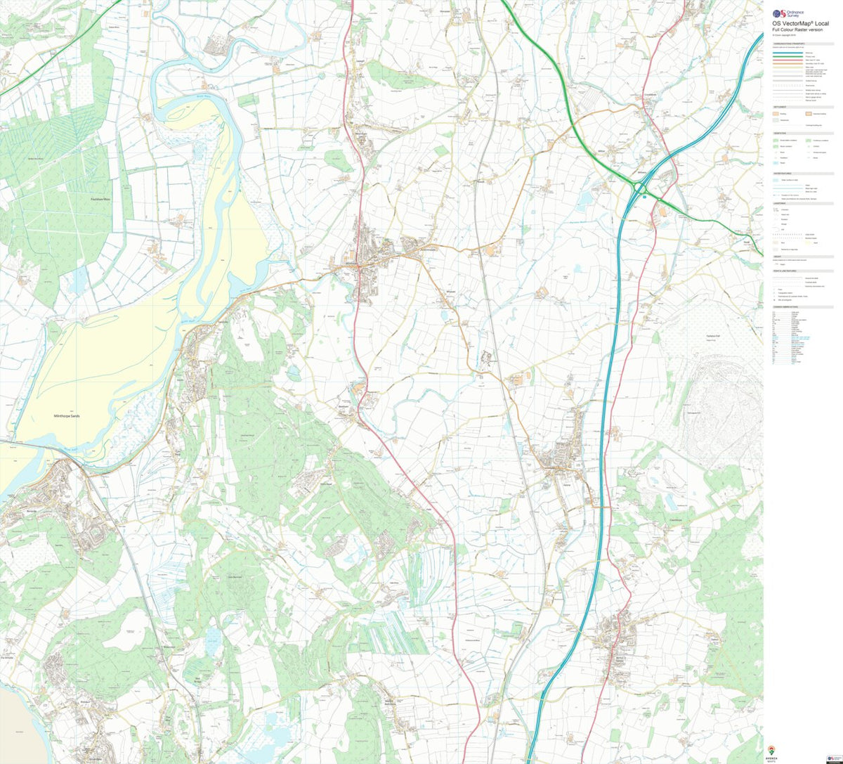 Kent Estuary Ward 1 (1:10,000) Map by UK Topographic Maps | Avenza Maps
