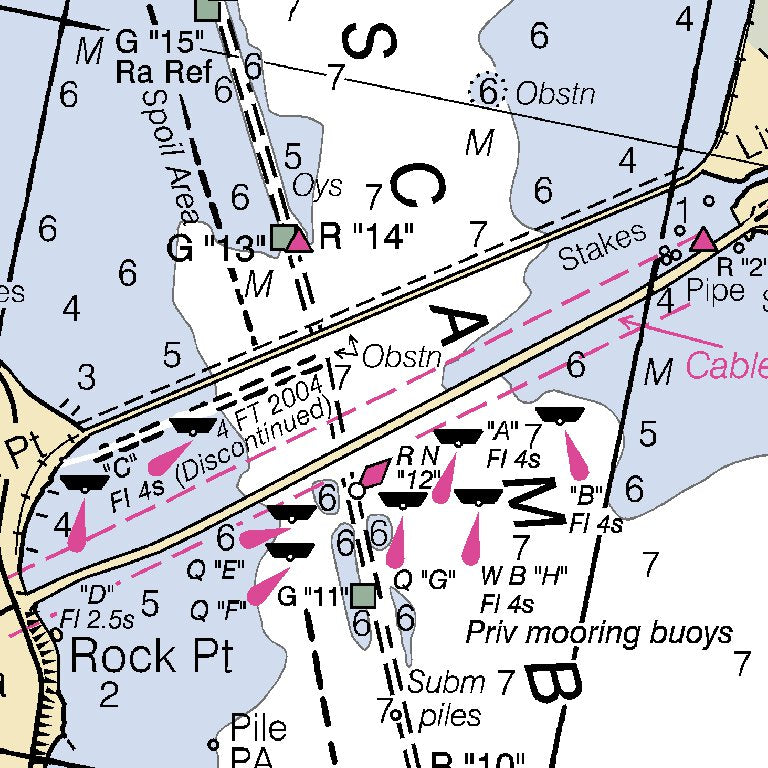 Escambia Bay Extension Map by National Oceanographic & Atmospheric