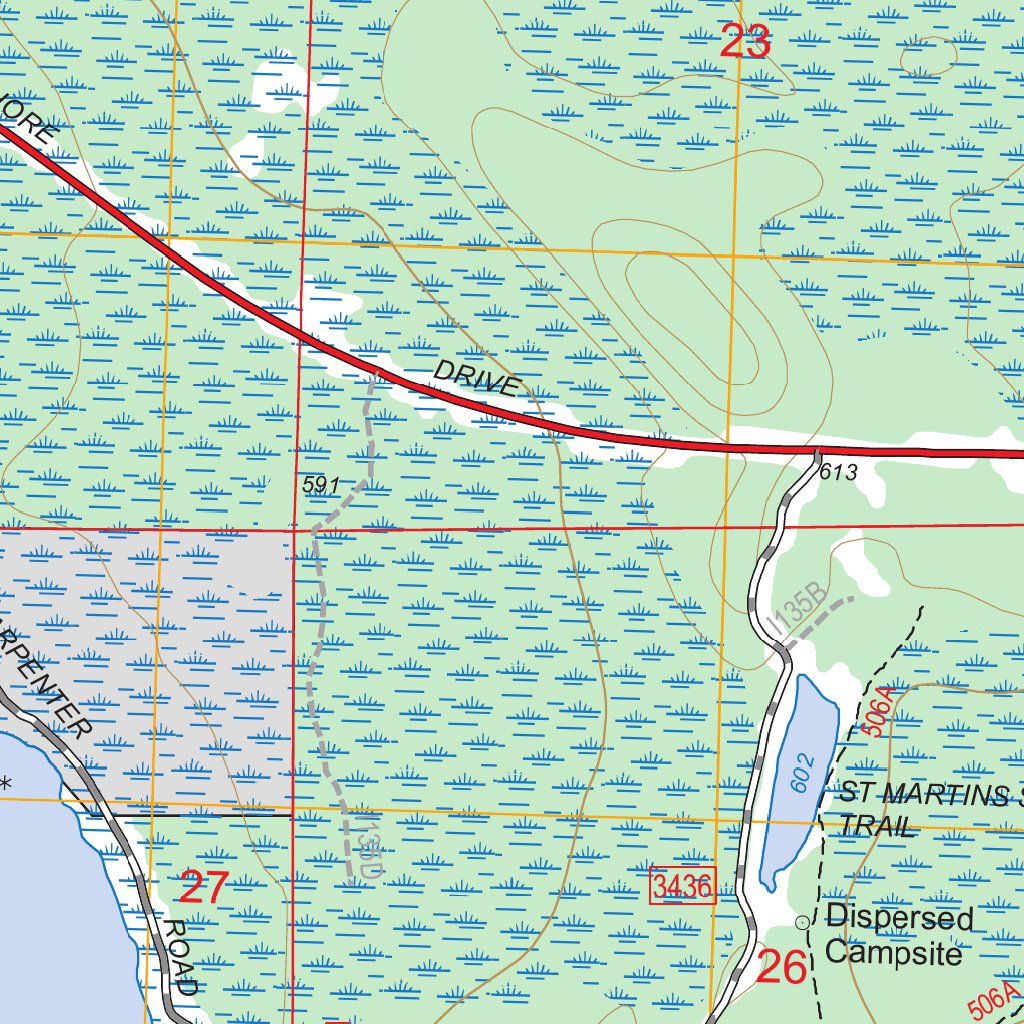 Pontchartrain Shores, MI FSTopo Legacy Map by US Forest Service Topo