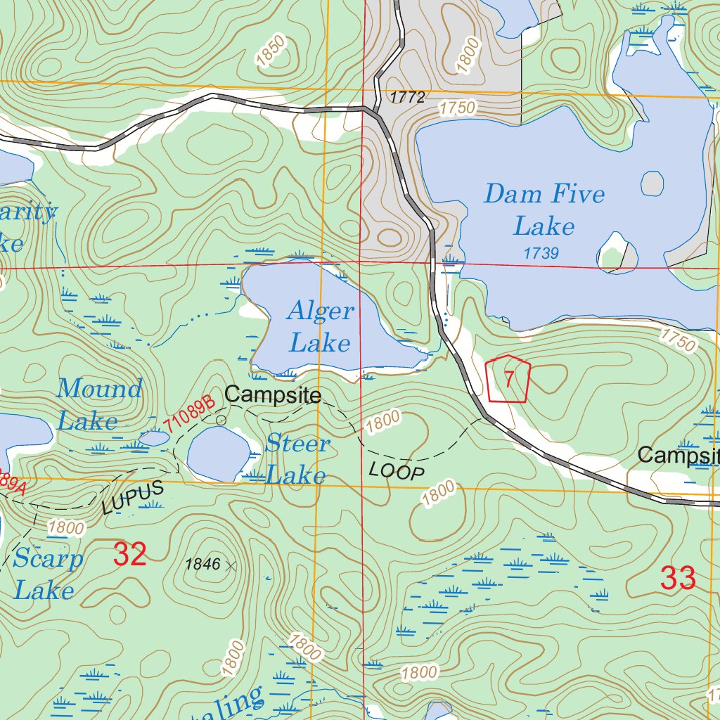 Wilson Lake, MN FSTopo Legacy Map by US Forest Service Topo Avenza Maps