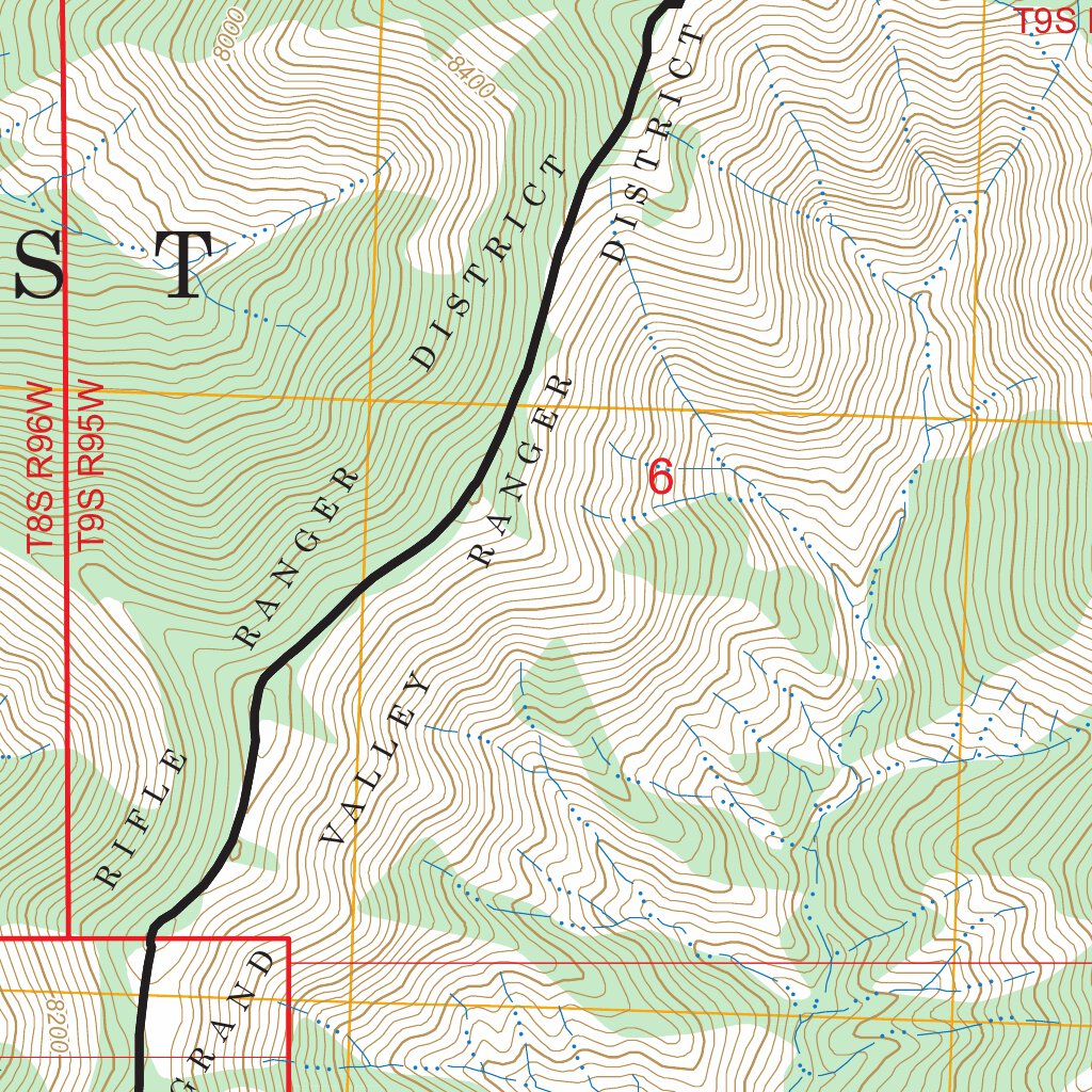 Housetop Mountain CO FSTopo Map by US Forest Service Topo Avenza Maps