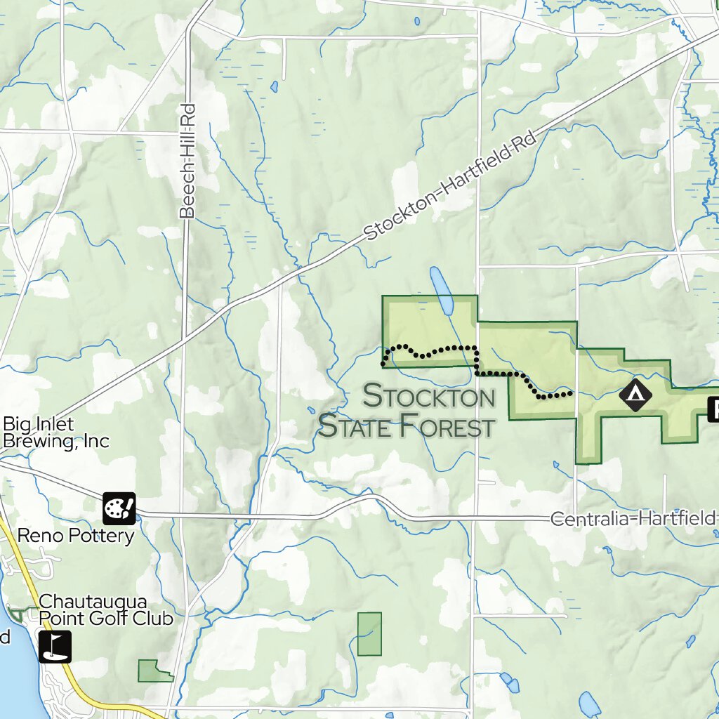 Chautauqua County Trail System Overview Map by Chautauqua County