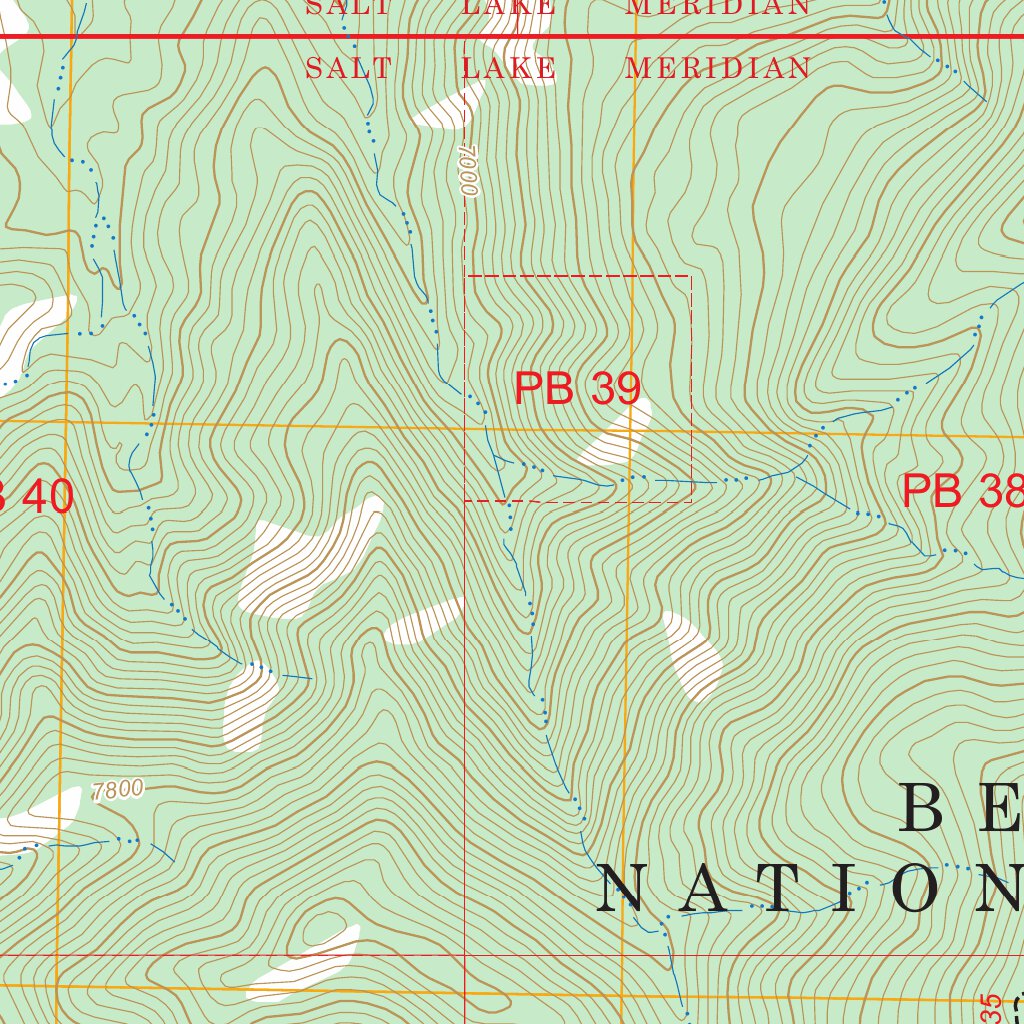 Shay Mountain, UT FSTopo Map by US Forest Service Topo