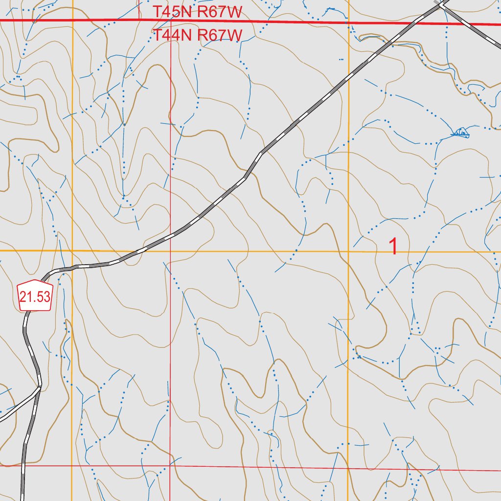 Wildlife Draw East, WY FSTopo Map by US Forest Service - Topo | Avenza Maps