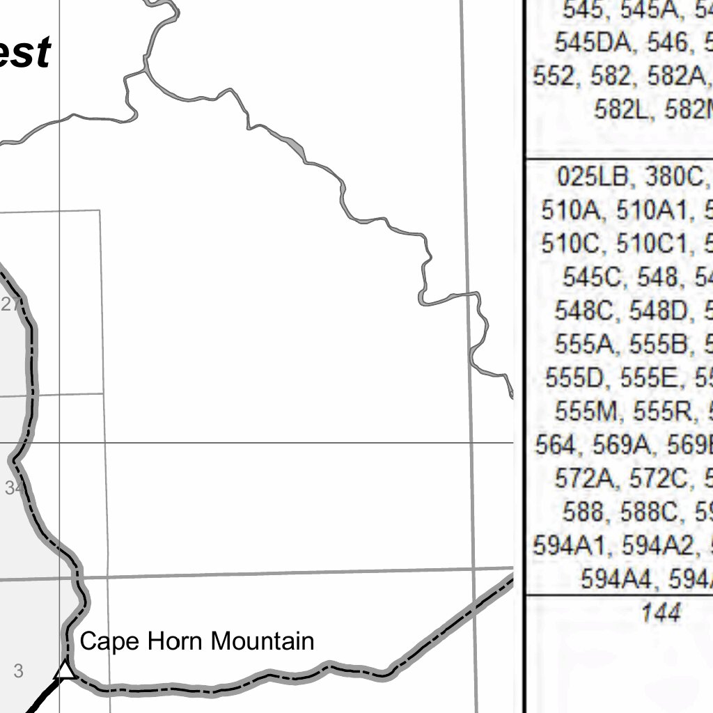 Boise National Forest Lowman RD Motor Vehicle Use Map 2024 by US Forest