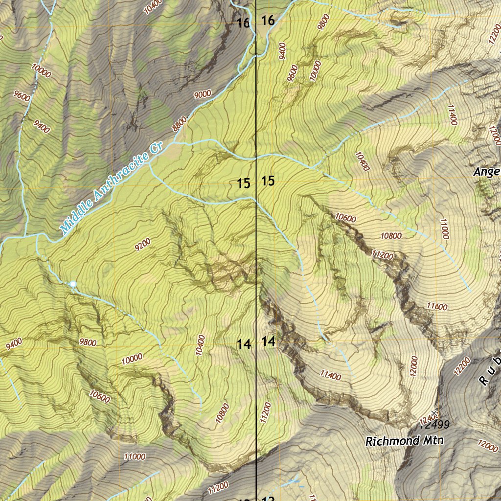 Kebler Pass Map by AMG Maps