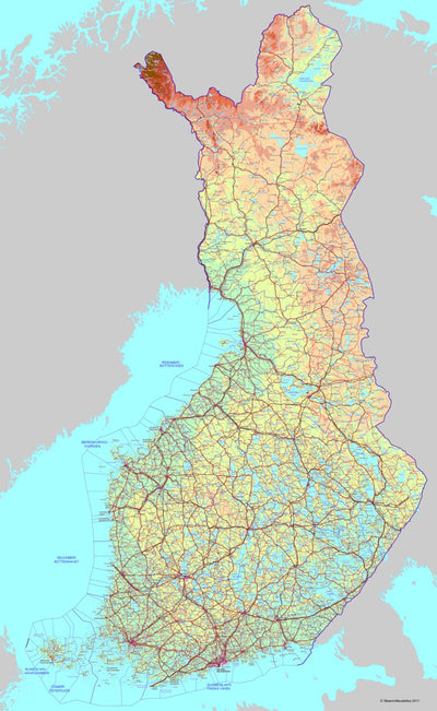 Avenza Systems Inc. Finland 1:1,000,000 digital map