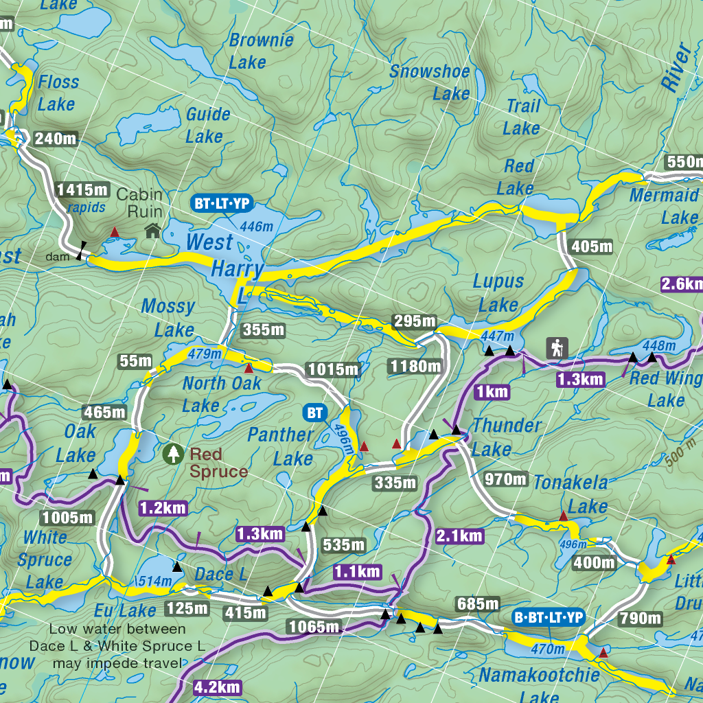 Algonquin Provincial Park Highway 60 7th edition - Backroad Mapbooks