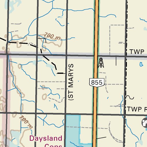 CEAB33 Daysland Central Alberta Topo Map by Backroad Mapbooks
