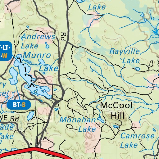 NEON55 Ramore 6th ed Northeastern Ontario Topo Map by Backroad