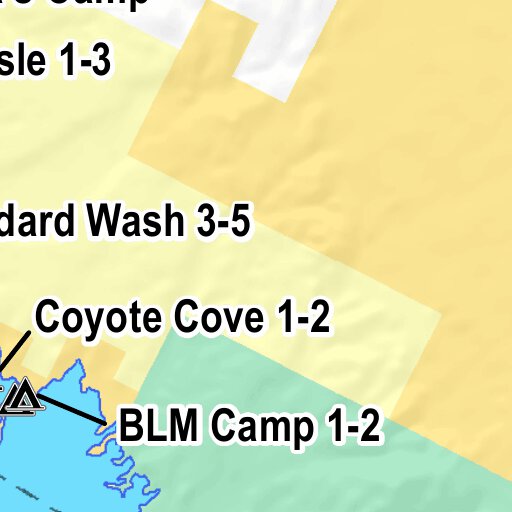 BLM Arizona Lake Havasu Field Office - Shoreline Campsites Map (REC3005 ...