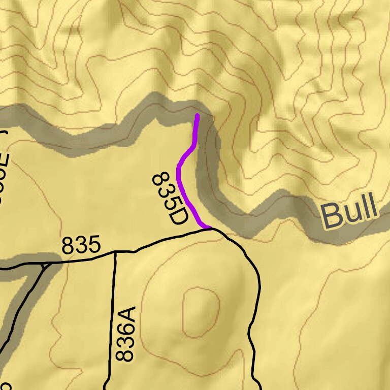 Gateway Extensive Recreation Management Area Tenderfoot Mesa Map By Bureau Of Land Management 0556