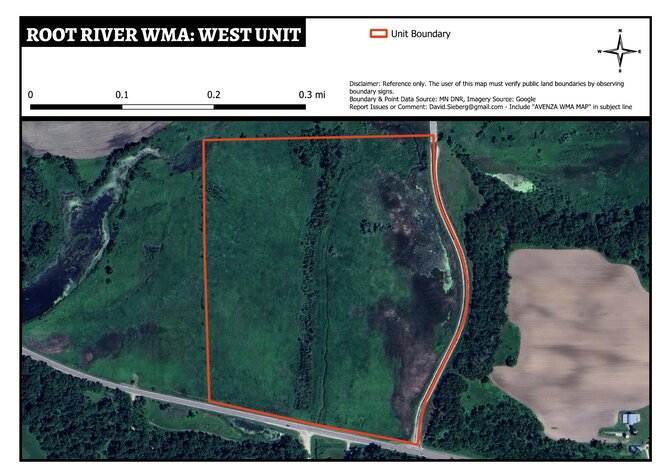 Root River WMA - West Unit Map by DavidSieberg | Avenza Maps