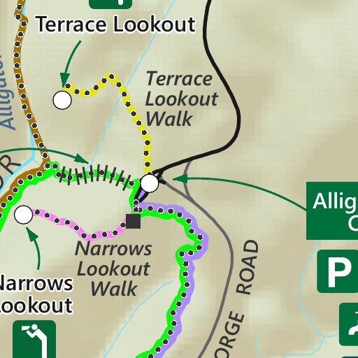 Mount Remarkable National Park Alligator Map by Department for