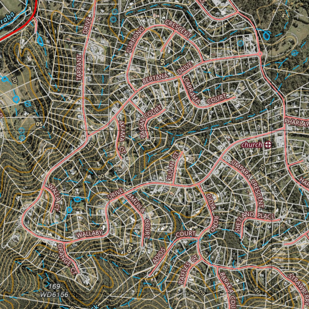 Mudgeeraba (954114i) Map by Department of Resources Avenza Maps