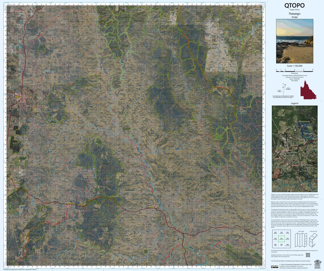 Nanango (9344i) Map by Department of Resources Avenza Maps